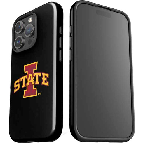 Iowa State University Primary Logo Black iPhone 16 Pro Impact Case